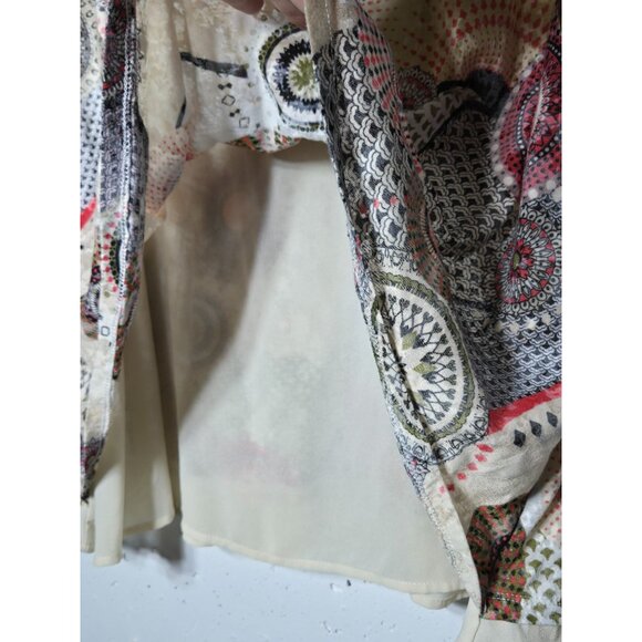 American Rag Women Multicolor Asymmetric Layered Top Plus Size 1X Y2K Fairy Boho - Picture 4 of 9